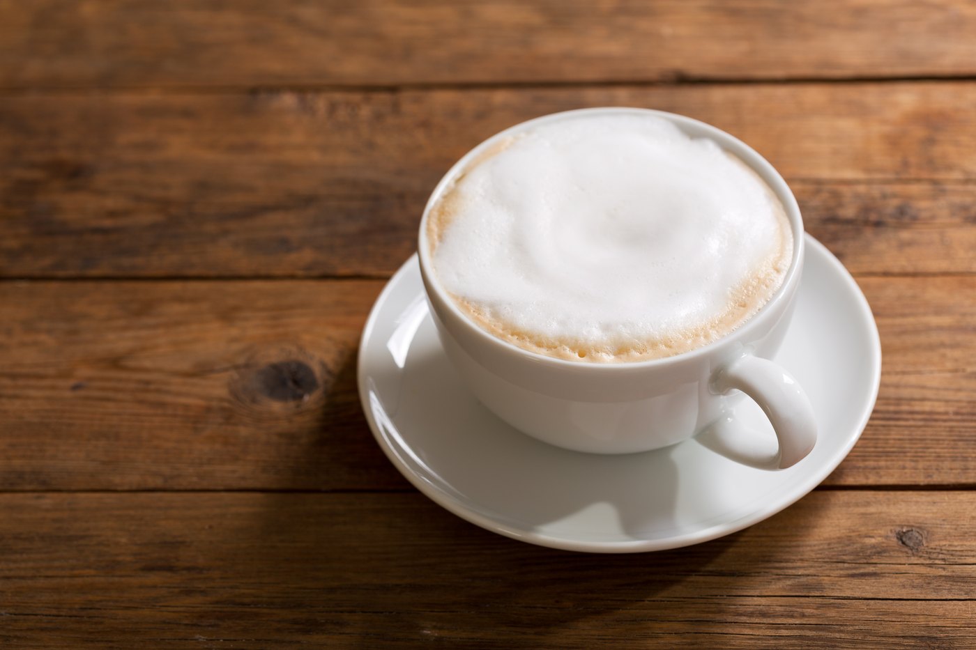 カプチーノの盛り付け例